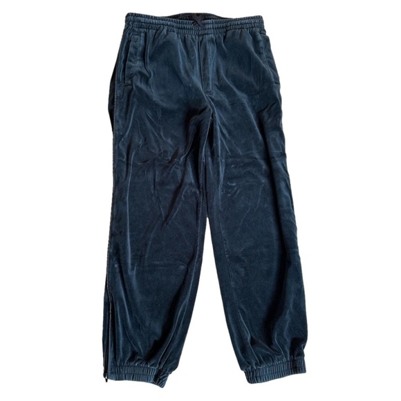 Southpole Other - Southpole Collection Green Velour Sweat Pants Zipper Ankles Side Piping Size XL
